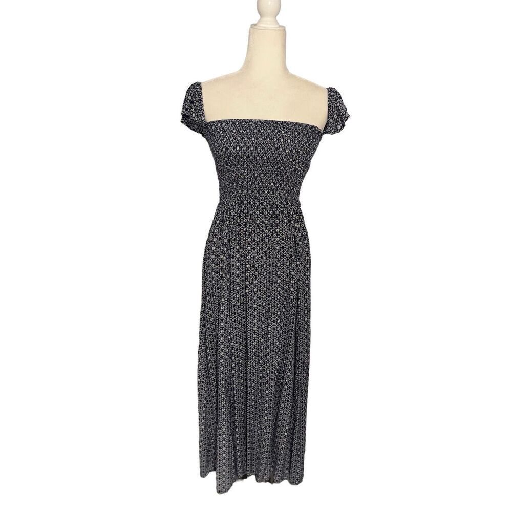 Lulu's Black and White Maxi Dress